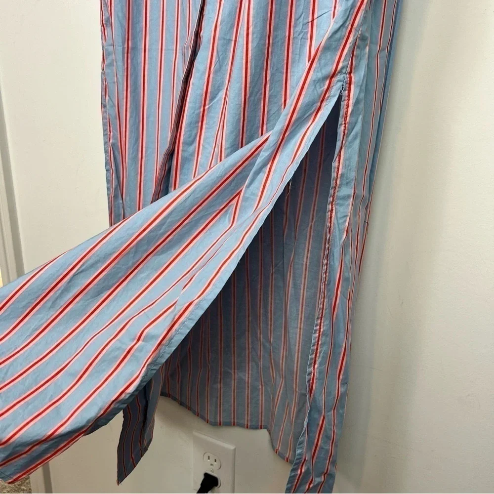 Tuckernuck Pomander Place  Maxi Dress womens M Blue Striped Lara Summer Dress - Picture 8 of 11